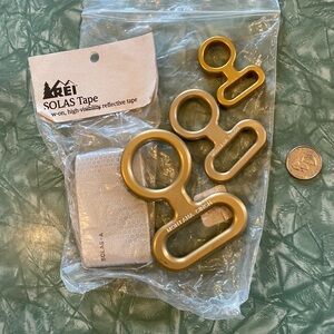 Lot of Three Different Sized Tether Couplers For Rock Climbing/Ropework